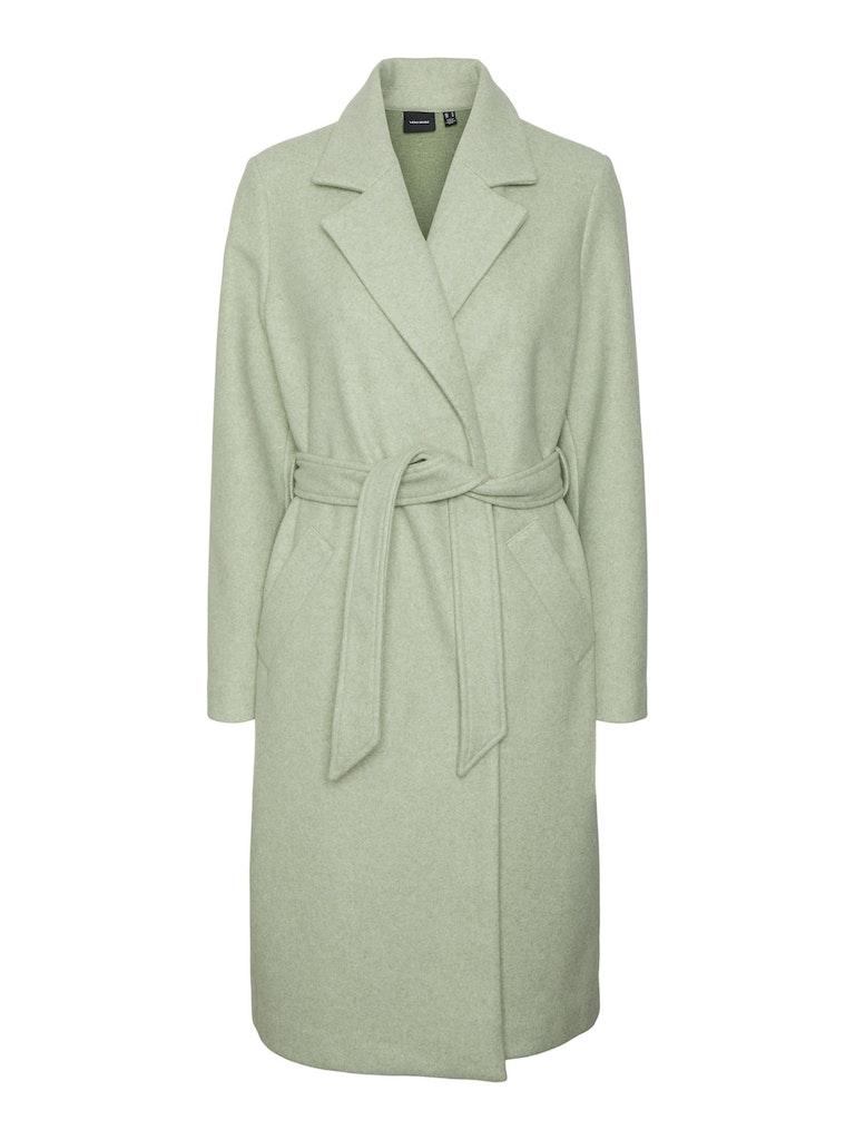 VERO MODA VMFORTUNEAYA SS23 LONG COAT NOOS Dames Jas Reseda - Maat M