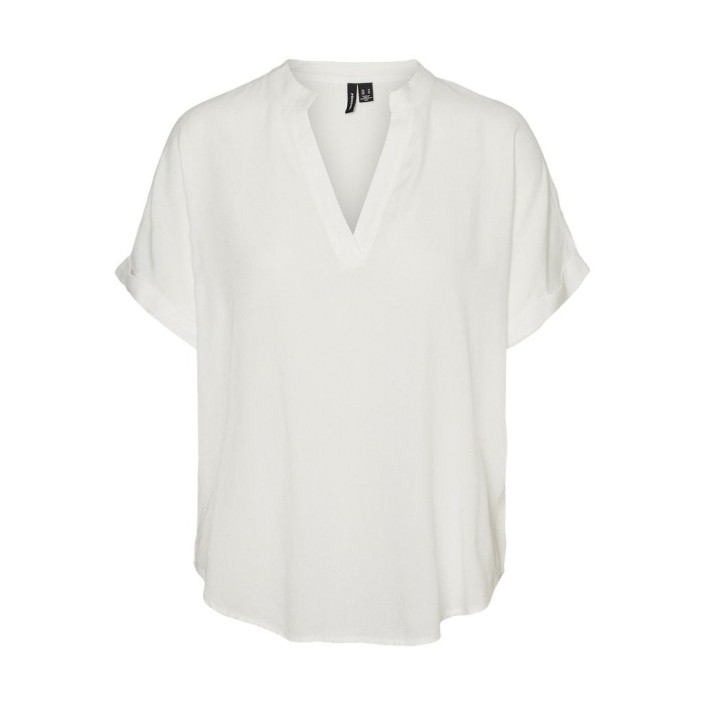 Vero Moda VMBEAUTY SS TOP WVN GA NOOS Snow White | Freewear VMBEAUTY SS TOP WVN GA NOOS - www.freewear.nl - Freewear