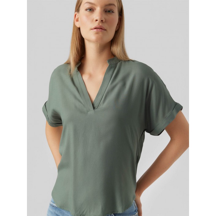Vero Moda VMBEAUTY SS TOP WVN GA NOOS Laurel Wreath | Freewear VMBEAUTY SS TOP WVN GA NOOS - www.freewear.nl - Freewear