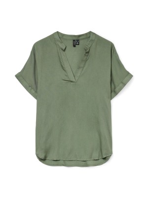 Vero Moda VMBEAUTY SS TOP WVN GA NOOS Laurel Wreath | Freewear VMBEAUTY SS TOP WVN GA NOOS - www.freewear.nl - Freewear