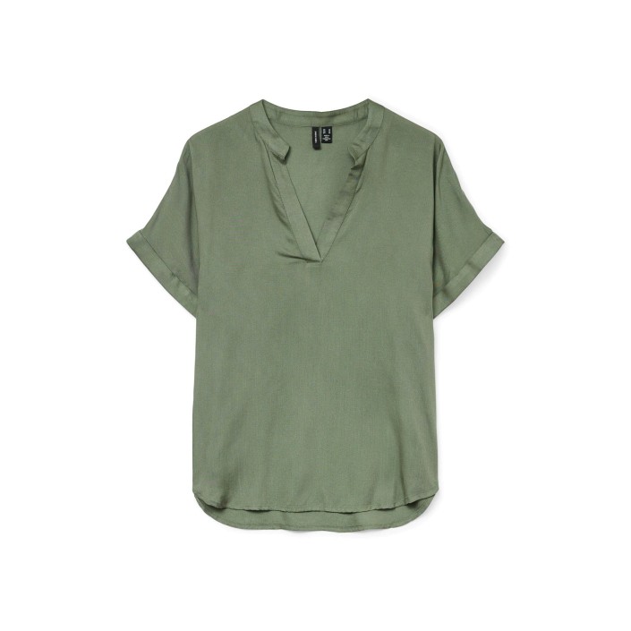 Vero Moda VMBEAUTY SS TOP WVN GA NOOS Laurel Wreath | Freewear VMBEAUTY SS TOP WVN GA NOOS - www.freewear.nl - Freewear