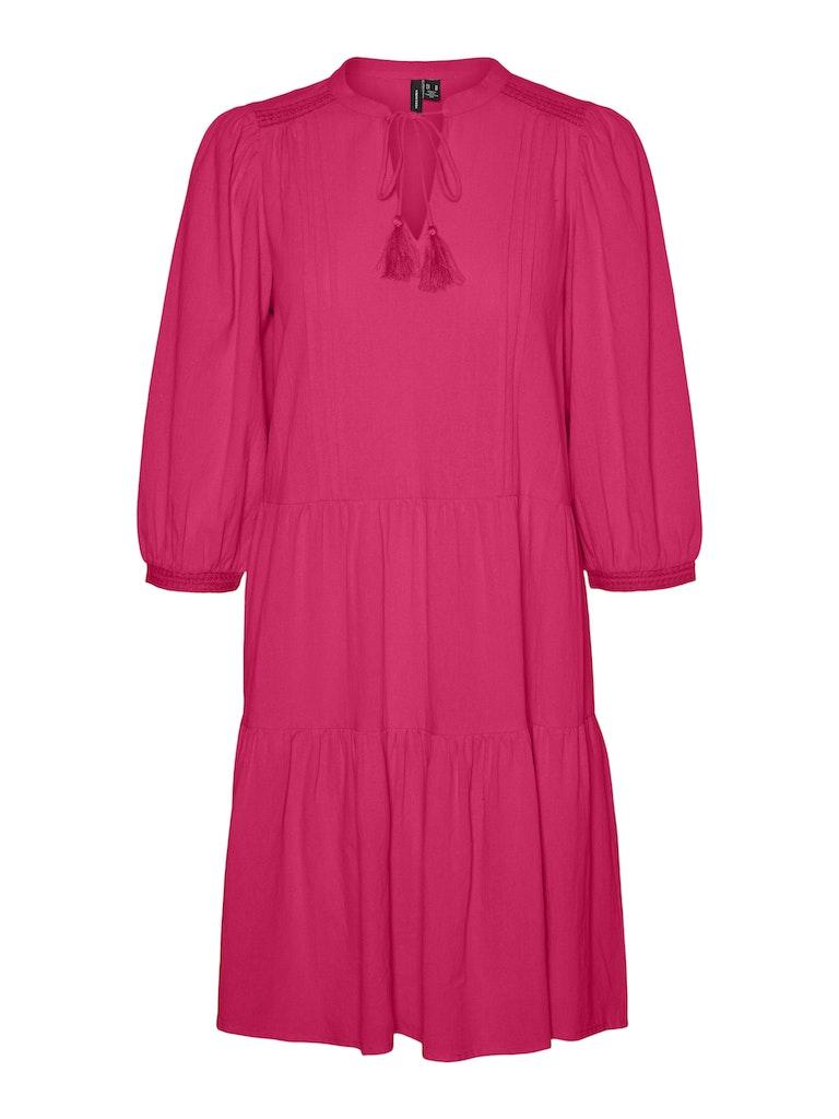 Vero Moda Blouse Vmpretty 3/4 Tunic Wvn Ga Noos 10279712 Raspberry Sorbet Dames Maat - S