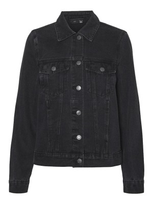 Vero Moda VMZORICA LS DENIM JACKET MIX NOOS Black Denim | Freewear VMZORICA LS DENIM JACKET MIX NOOS - www.freewear.nl - Freewear