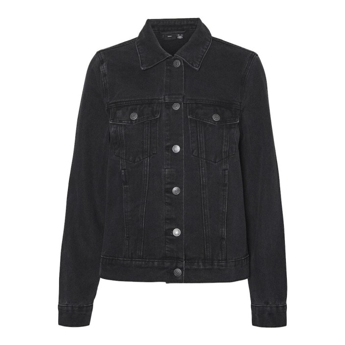 Vero Moda VMZORICA LS DENIM JACKET MIX NOOS Black Denim | Freewear VMZORICA LS DENIM JACKET MIX NOOS - www.freewear.nl - Freewear