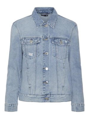 Vero Moda VMZORICA LS DENIM JACKET MIX NOOS Light Blue Denim | Freewear VMZORICA LS DENIM JACKET MIX NOOS - www.freewear.nl - Freewear