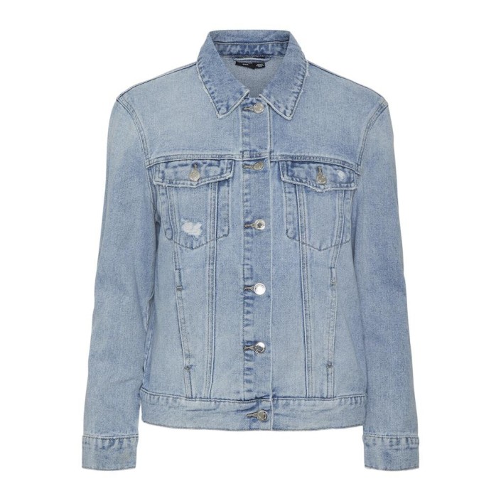 Vero Moda VMZORICA LS DENIM JACKET MIX NOOS Light Blue Denim | Freewear VMZORICA LS DENIM JACKET MIX NOOS - www.freewear.nl - Freewear