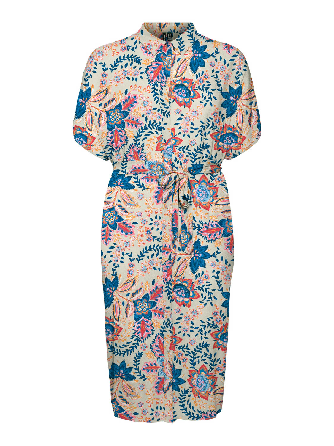Vero Moda Vmcmenny Ss Calf Shirt Dress Wvn Ga:
