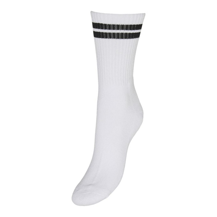Vero Moda VMMEL STRIPE SPORTY SOCKS NOOS Snow White/BLACK | Freewear VMMEL STRIPE SPORTY SOCKS NOOS - www.freewear.nl - Freewear