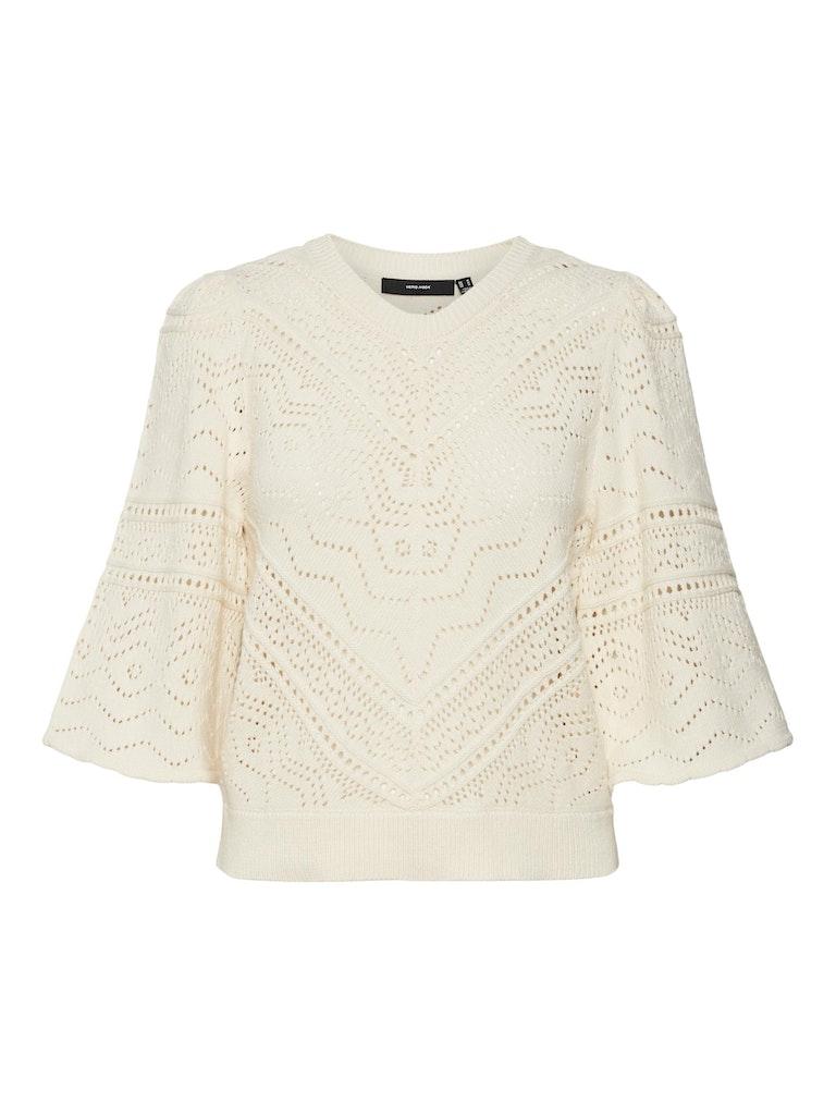 Vero Moda Trui Vmbernadette 2/4 O-neck Pullover Bo 10283016 Birch Dames Maat - M