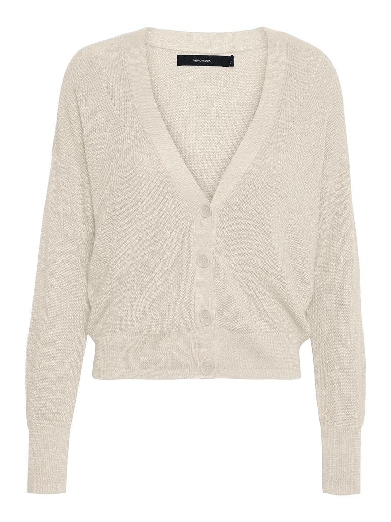 Vero Moda Vmnewlex Shine Ls Short V-neck Card:
