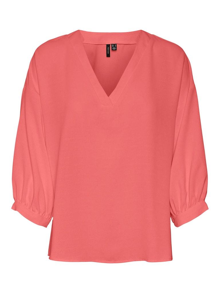 VERO MODA VMPYE 3/4 TOP WVN BTQ GA Dames Top - Maat XL