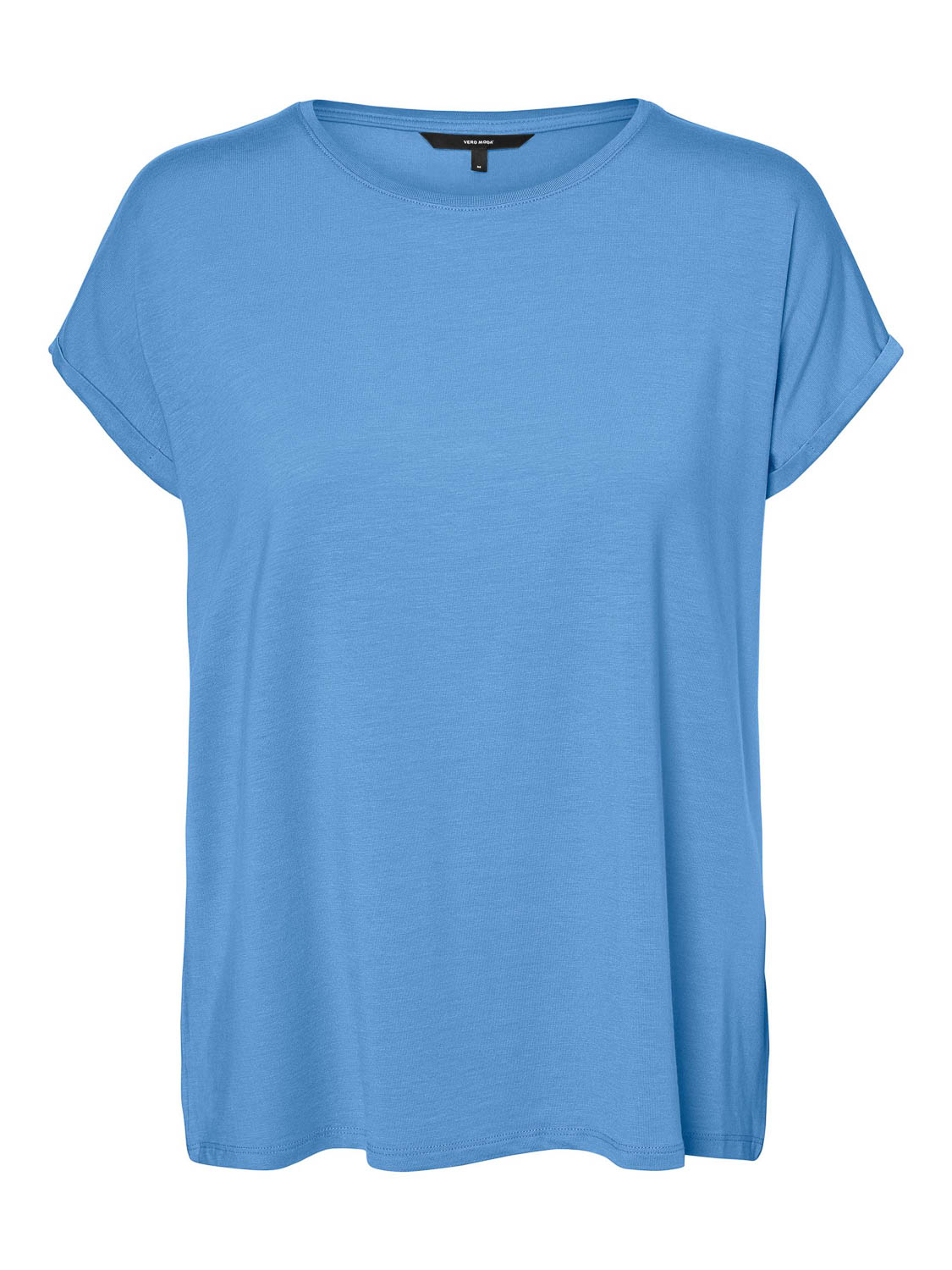 Vero Moda T-shirt Vmava Plain Ss Top Gajrs Noos 10284468 Little Boy Blue Dames Maat - L