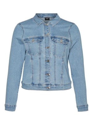 Vero Moda VMRUNA LS SLIM DNM JCK MIX GA CUR N: Light Blue Denim | Freewear VMRUNA LS SLIM DNM JCK MIX GA CUR N: - www.freewear.nl - Freewear