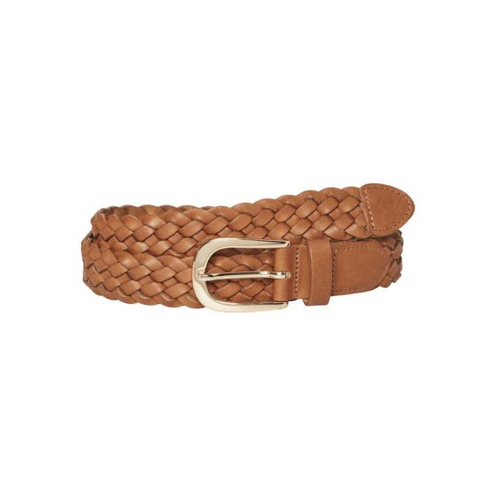 Vero Moda VMALICE LEATHER BELT NOOS Cognac/Gold | Freewear VMALICE LEATHER BELT NOOS - www.freewear.nl - Freewear