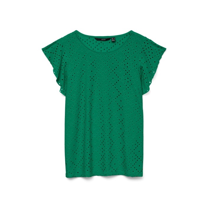 Vero Moda VMTASSA SL FRILL TOP NOOS Bosphorus | Freewear VMTASSA SL FRILL TOP NOOS - www.freewear.nl - Freewear