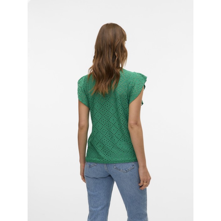 Vero Moda VMTASSA SL FRILL TOP NOOS Bosphorus | Freewear VMTASSA SL FRILL TOP NOOS - www.freewear.nl - Freewear
