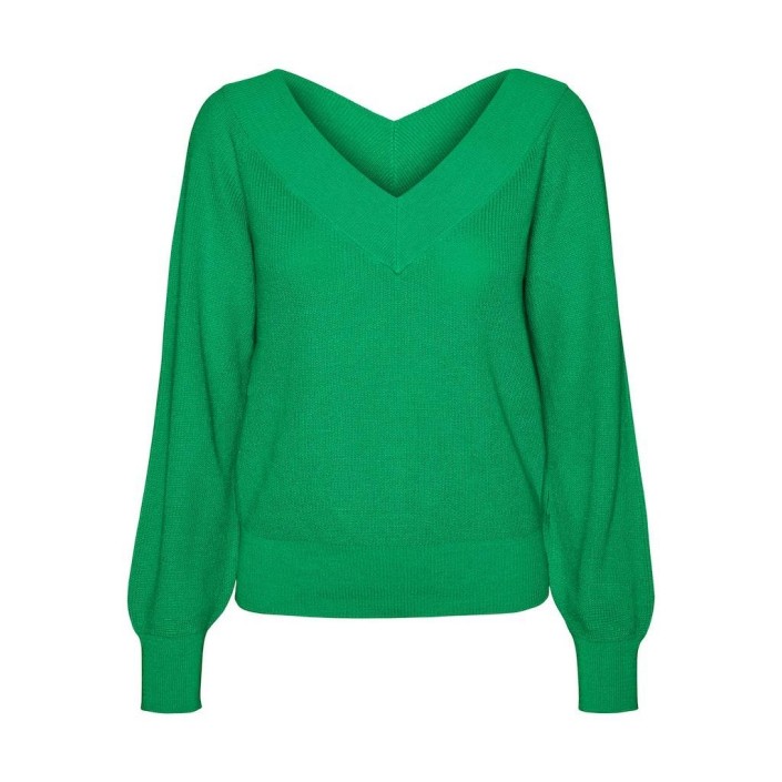 Vero Moda VMNEWLEXSUN LS DOUBLE V-NCK BLOU GA: Bright Green | Freewear VMNEWLEXSUN LS DOUBLE V-NCK BLOU GA: - www.freewear.nl - Freewear