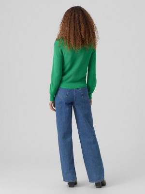 Vero Moda VMNEWLEXSUN LS DOUBLE V-NCK BLOU GA: Bright Green | Freewear VMNEWLEXSUN LS DOUBLE V-NCK BLOU GA: - www.freewear.nl - Freewear
