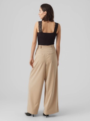 Vero Moda VMROSA SL TOP JRS NOOS Black | Freewear VMROSA SL TOP JRS NOOS - www.freewear.nl - Freewear