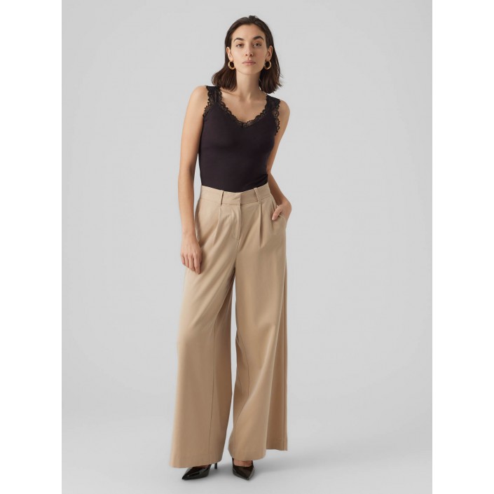Vero Moda VMROSA SL TOP JRS NOOS Black | Freewear VMROSA SL TOP JRS NOOS - www.freewear.nl - Freewear
