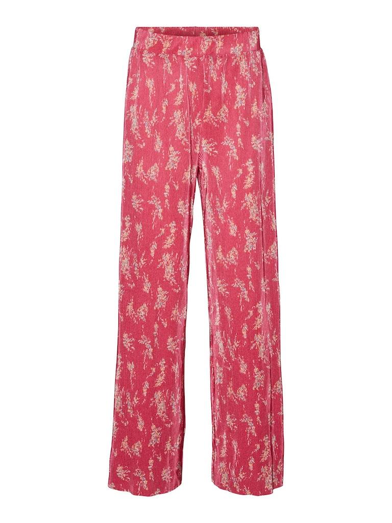 Vero Moda Broek Vmhia Hw Wide Pant Jrs Ce 10288033 Pink Yarrow/hia Dames Maat - L