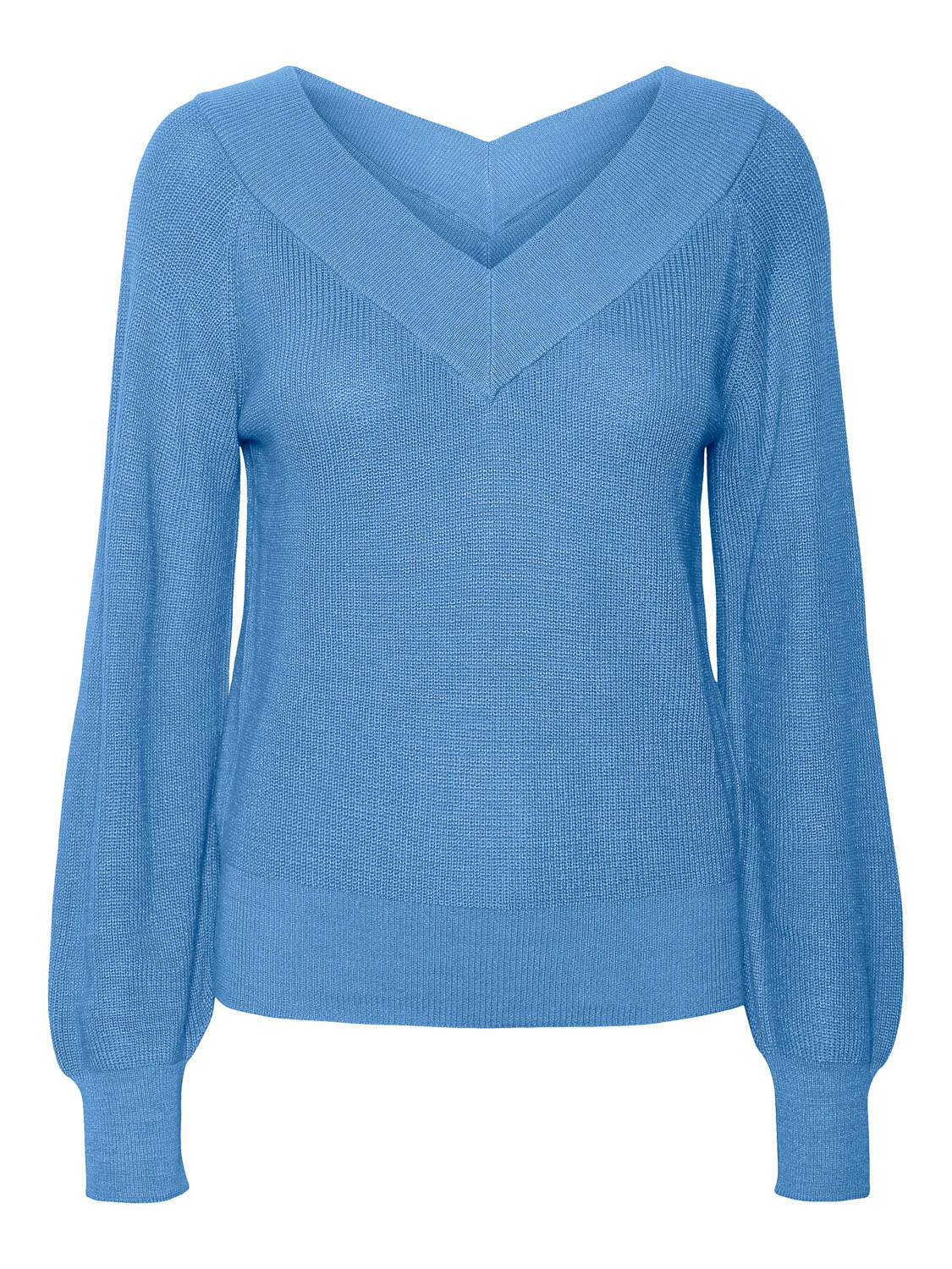 VERO MODA VMTULEX LS DOUBLE V-NCK BLO GA CUR Dames - Maat S-42/44