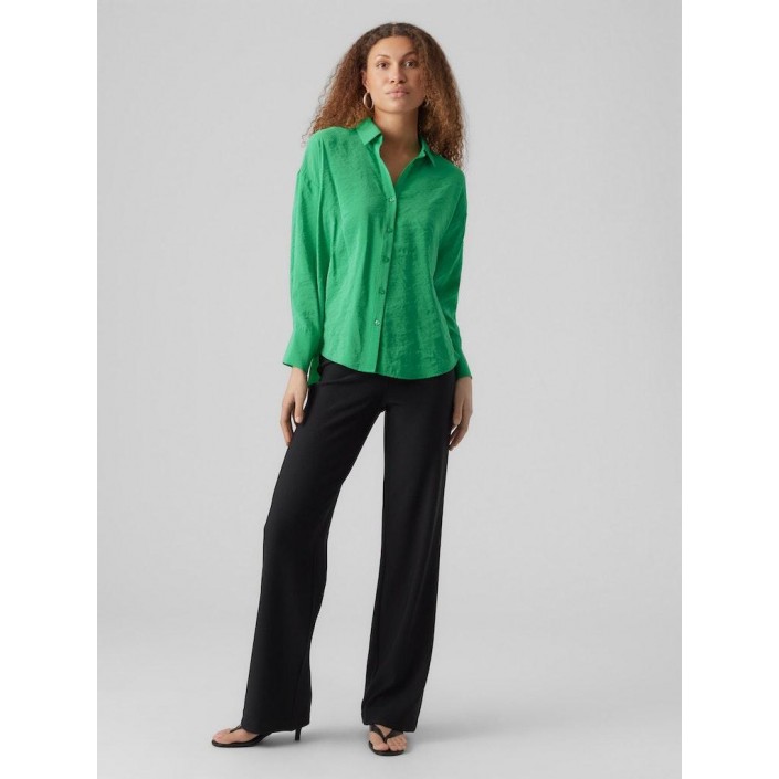 Vero Moda VMQUEENY LS OVERSIZE SHIRT WVN GA N: Bright Green | Freewear VMQUEENY LS OVERSIZE SHIRT WVN GA N: - www.freewear.nl - Freewear