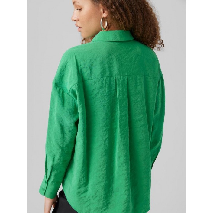 Vero Moda VMQUEENY LS OVERSIZE SHIRT WVN GA N: Bright Green | Freewear VMQUEENY LS OVERSIZE SHIRT WVN GA N: - www.freewear.nl - Freewear
