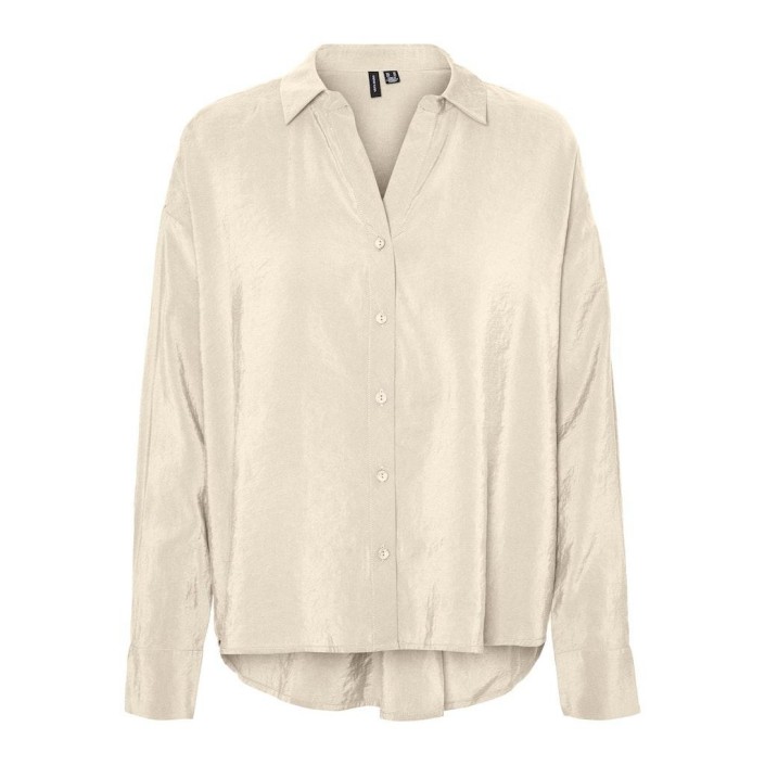 Vero Moda VMQUEENY LS OVERSIZE SHIRT WVN GA N: Antique White | Freewear VMQUEENY LS OVERSIZE SHIRT WVN GA N: - www.freewear.nl - Freewear