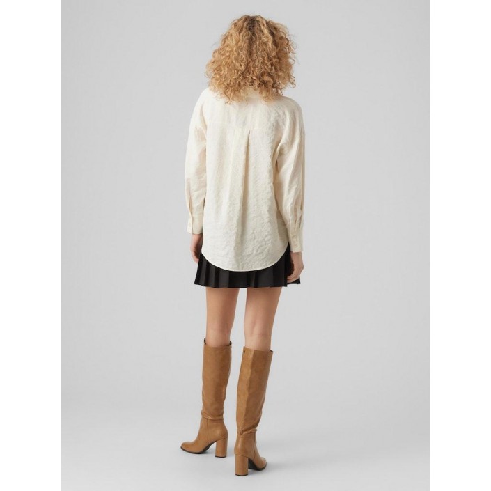 Vero Moda VMQUEENY LS OVERSIZE SHIRT WVN GA N: Antique White | Freewear VMQUEENY LS OVERSIZE SHIRT WVN GA N: - www.freewear.nl - Freewear