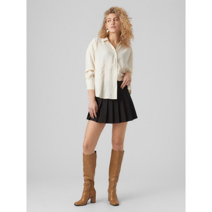 Vero Moda VMQUEENY LS OVERSIZE SHIRT WVN GA N: Antique White | Freewear VMQUEENY LS OVERSIZE SHIRT WVN GA N: - www.freewear.nl - Freewear