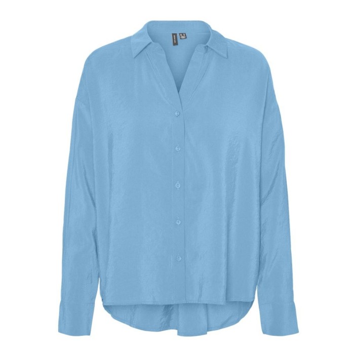 Vero Moda VMQUEENY LS OVERSIZE SHIRT WVN GA N: Bonnie Blue | Freewear VMQUEENY LS OVERSIZE SHIRT WVN GA N: - www.freewear.nl - Freewear
