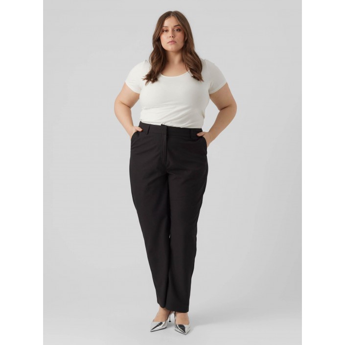 Vero Moda curve VMZELDA HR STRAIGHT PANT CURVE NOOS Black | Freewear VMZELDA HR STRAIGHT PANT CURVE NOOS - www.freewear.nl - Freewear