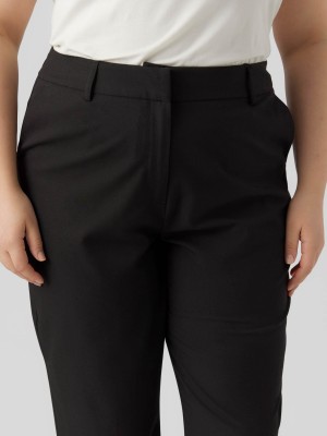 Vero Moda VMZELDA HR STRAIGHT PANT CURVE NOOS Black | Freewear VMZELDA HR STRAIGHT PANT CURVE NOOS - www.freewear.nl - Freewear