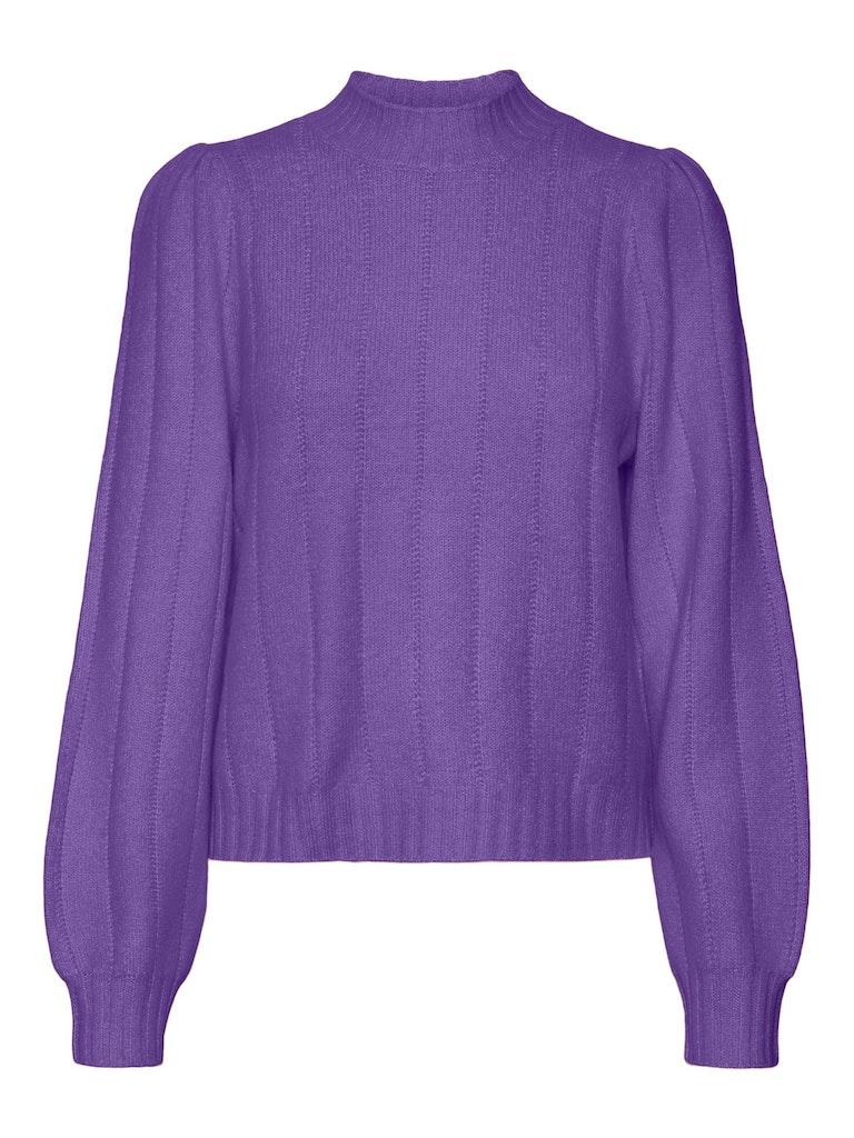 Vero Moda Trui Vmmaxin Ls Highneck Pullover Bf 10291265 Passion Flower/melange Dames Maat - L