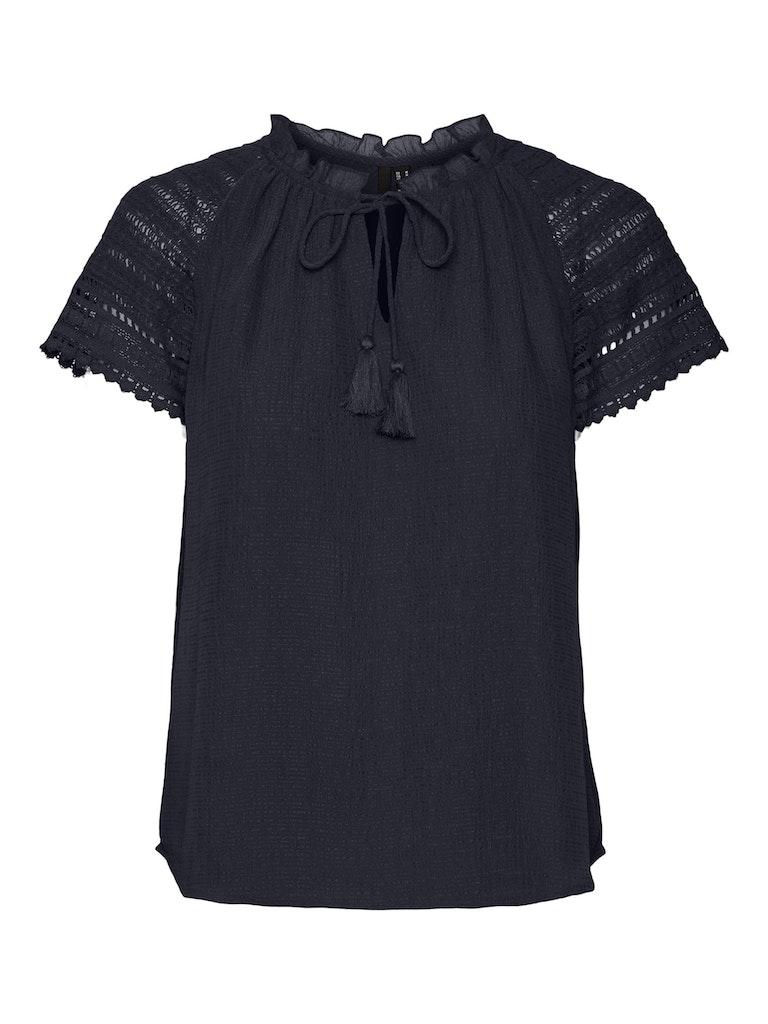 Vero Moda T-shirt Vmsara S/s Midi Top Exp 10292144 Night Sky Dames Maat - S