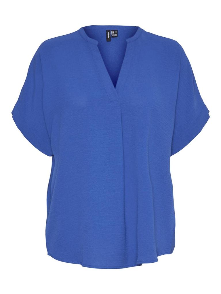 Vero Moda VMINGE SS TOP - Beaucoup Blue Blue