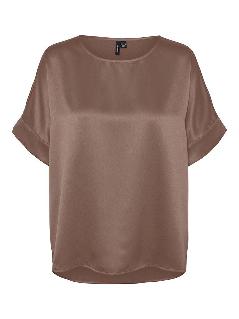 Vero Moda VMMERLE TOP 2/4 Lentil O-NECK Freewear GA WVN | Freewear | NOOS Brown