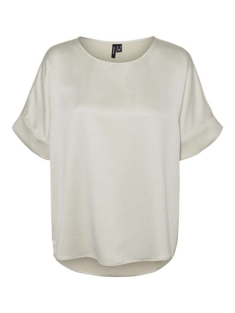 VMMERLE 2/4 O-NECK TOP WVN GA NOOS