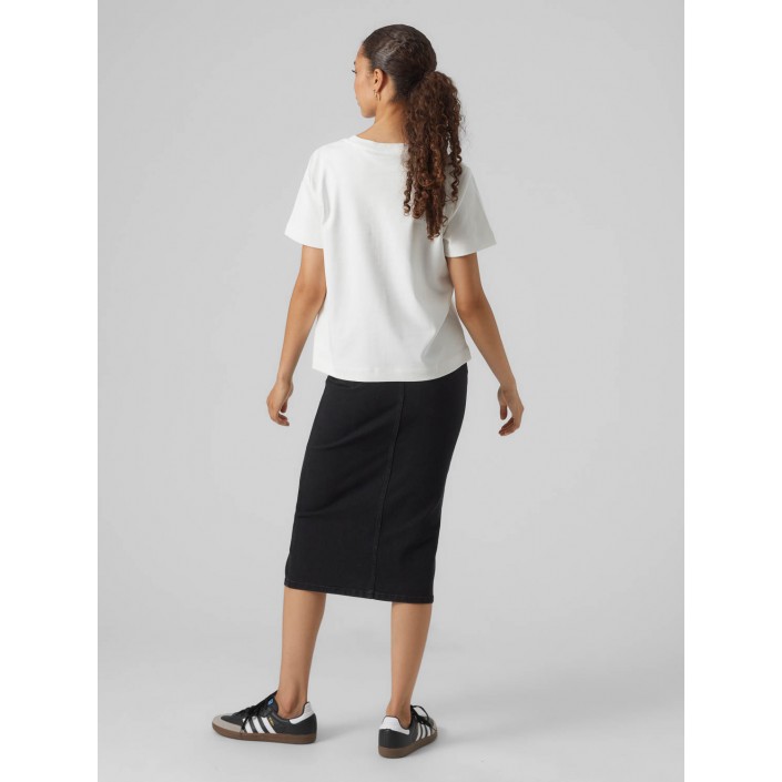 Vero Moda Aware AWNAIMA SS O-NECK T-SHIRT NOOS Snow White | Freewear AWNAIMA SS O-NECK T-SHIRT NOOS - www.freewear.nl - Freewear