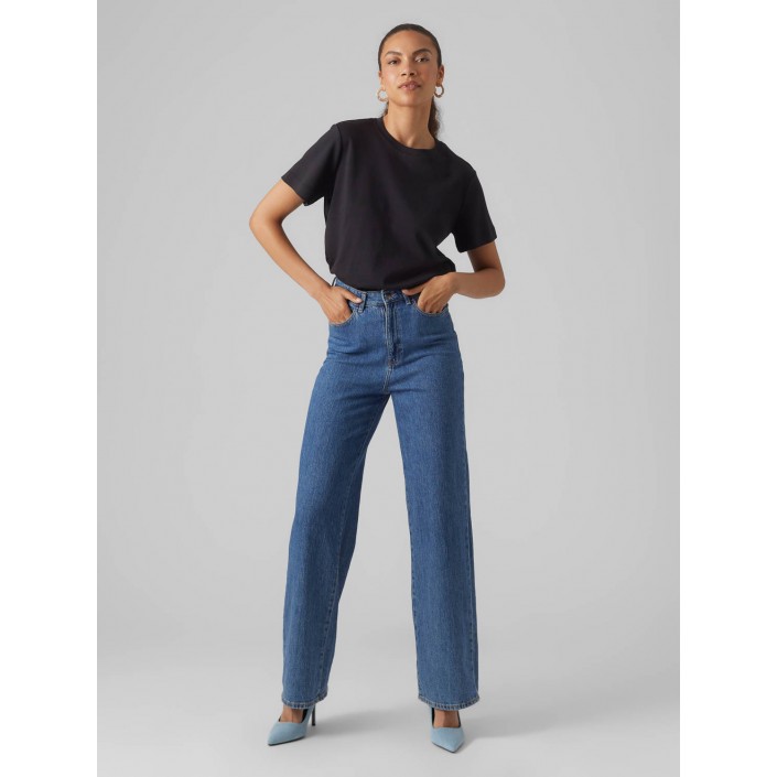 Vero Moda Aware AWNAIMA SS O-NECK T-SHIRT NOOS Black | Freewear AWNAIMA SS O-NECK T-SHIRT NOOS - www.freewear.nl - Freewear