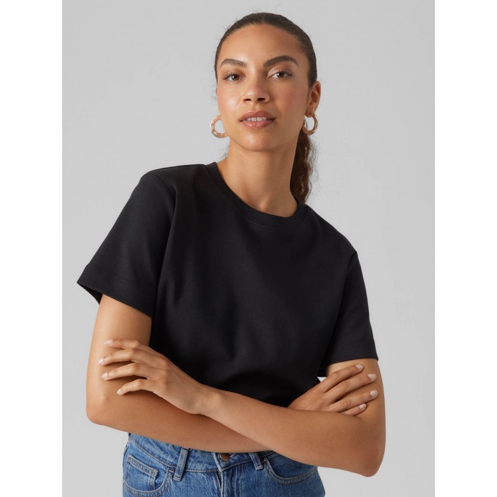 Vero Moda Aware AWNAIMA SS O-NECK T-SHIRT NOOS Black | Freewear AWNAIMA SS O-NECK T-SHIRT NOOS - www.freewear.nl - Freewear