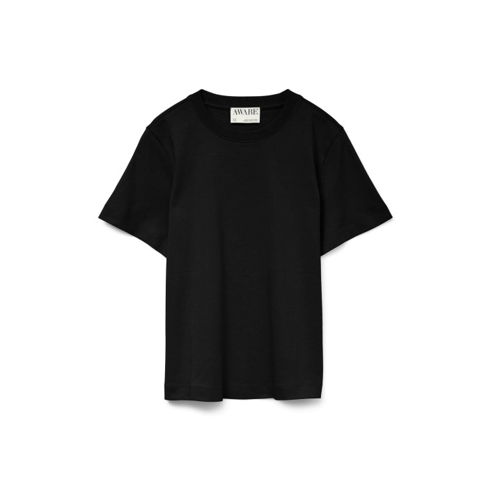 Vero Moda Aware AWNAIMA SS O-NECK T-SHIRT NOOS Black | Freewear AWNAIMA SS O-NECK T-SHIRT NOOS - www.freewear.nl - Freewear