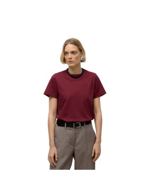 Vero Moda Aware AWNAIMA SS O-NECK T-SHIRT NOOS Zinfandel | Freewear AWNAIMA SS O-NECK T-SHIRT NOOS - www.freewear.nl - Freewear