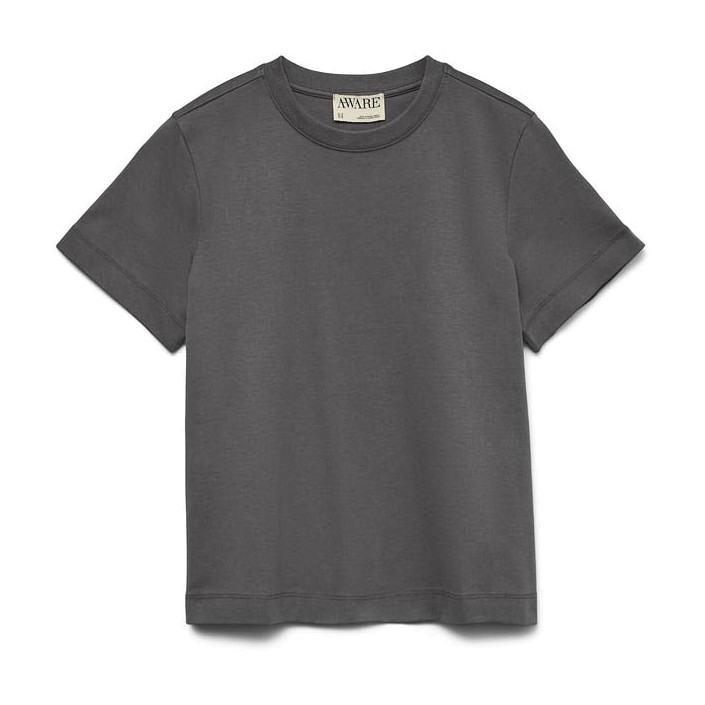 Vero Moda Aware AWNAIMA SS O-NECK T-SHIRT NOOS Thunderstorm | Freewear AWNAIMA SS O-NECK T-SHIRT NOOS - www.freewear.nl - Freewear