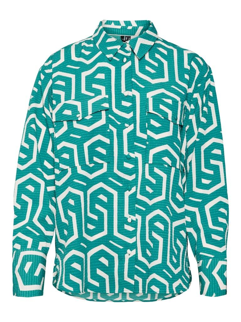 Vero Moda Blouse Vmcifa L/s Shirt Wvn Btq 10295550 Parasailing/cifa Dames Maat - M