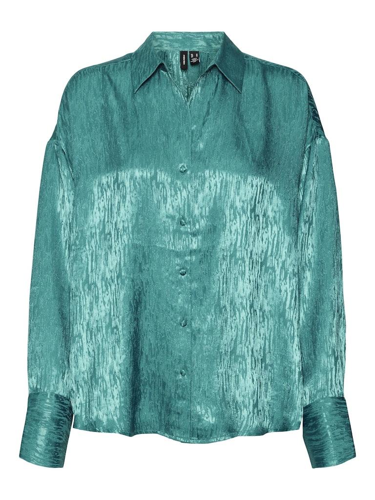VERO MODA VMSINA LS LOOSE SHIRT WVN GA PA Dames Blouse - Maat XL