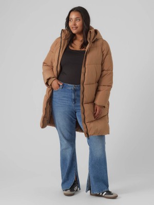 Vero Moda VMCHALSEY COAT GA CUR Tigers Eye | Freewear VMCHALSEY COAT GA CUR - www.freewear.nl - Freewear