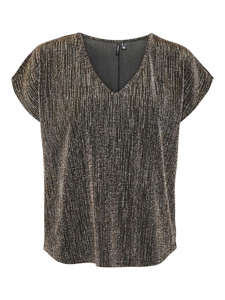 VERO MODA VMELMA S/S V-NECK TOP JRS BTQ Dames Top - Maat L
