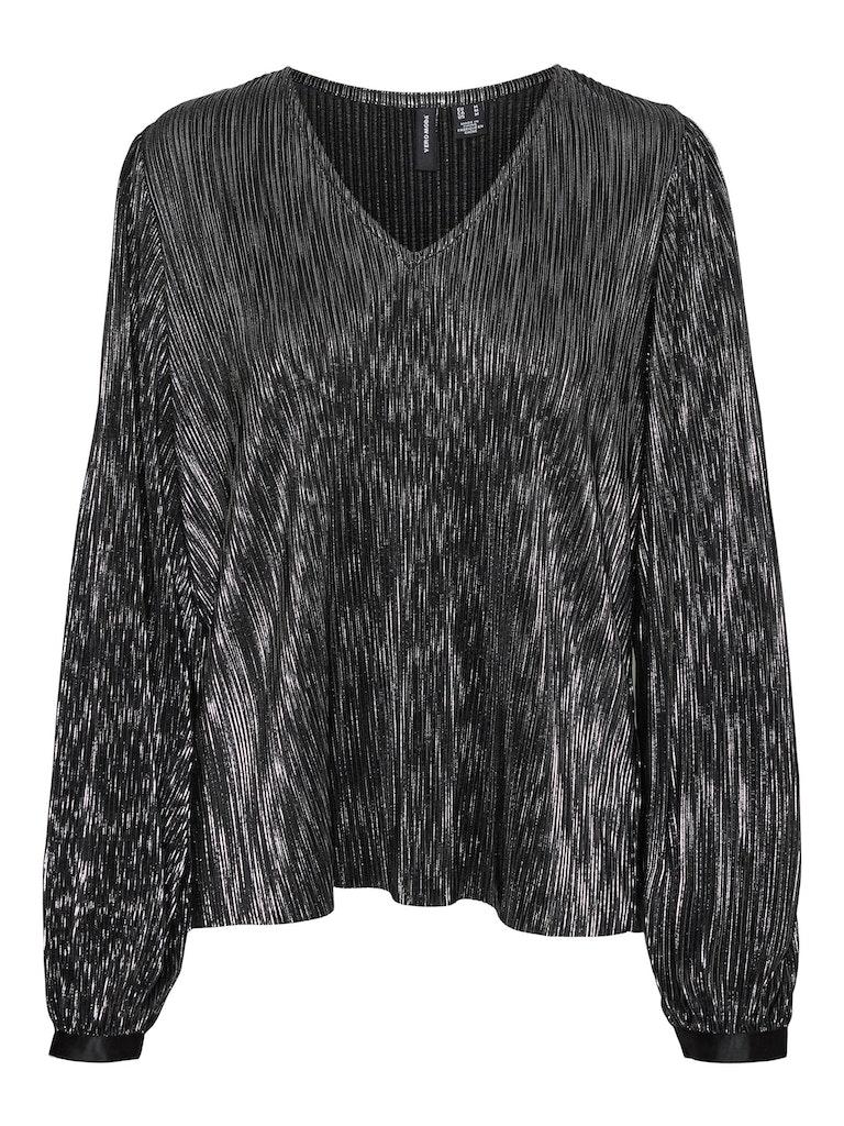 Vero Moda Blouse Vmella L/s Top Jrs Btq 10298385 Black Dames Maat - S